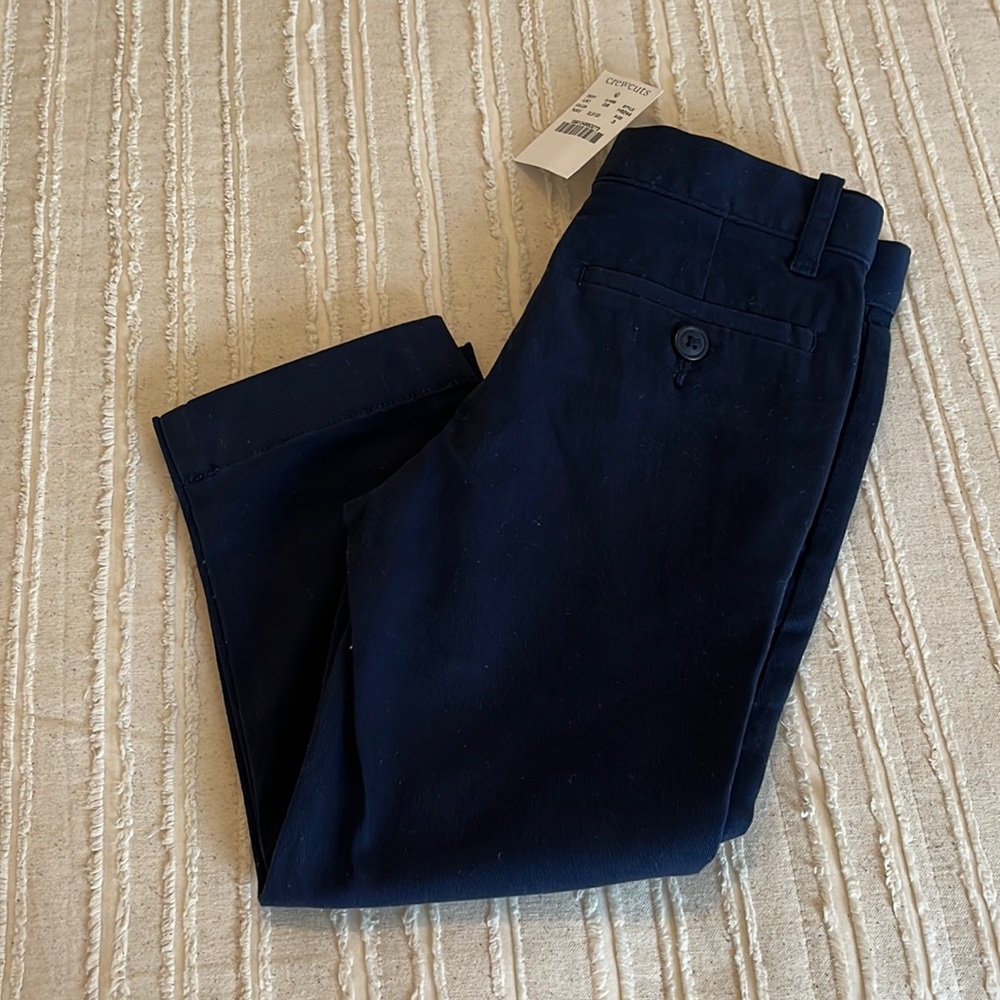 Crew cuts (j crew) navy slim chinos